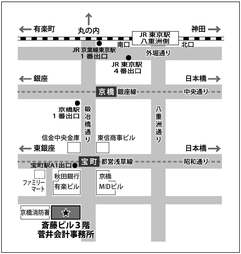 菅井会計事務所への地図