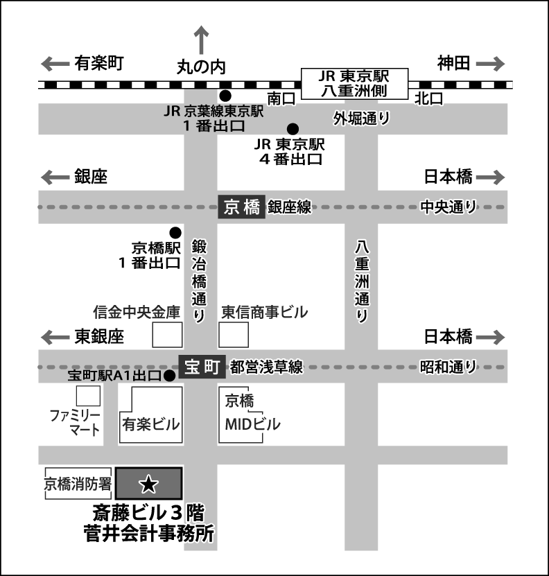 菅井会計事務所への地図